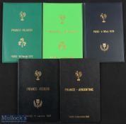 1978-1982 VIP Rugby Programmes, French Signed (5): v Ireland 1978 (signed by French squad & M