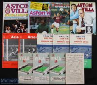 Selection of Aston Villa home programmes to include 1947/48 Burnley, 1956/57 Newcastle Utd, Leeds