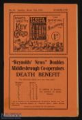 Pre-war 1931/1932 Middlesbrough v Sunderland Div. 1 match programme 12 March 1932; slight crease,