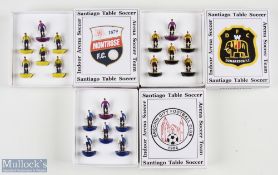Santiago Table Soccer, 3 boxed teams of Brechin City 1906, Dumbarton FC, Montrose FC 1879, all