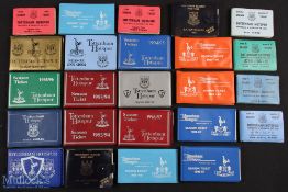 1969-2002 Tottenham Hotspurs Football Season Ticket Booklets 1969/70-1973/74 singles, 1982 with