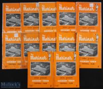 Collection of Grimsby Town Div. 3 (N) home match programmes 1952/53 to include Bath City (FAC),