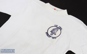 1970 Chelsea v Leeds United FAC final shirt Leeds United, Umbro colour white, blue lettering, crew