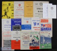 England Wales Schoolboy International Football Programmes, to include England Wales 1950 at