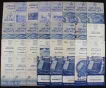 Sheffield Wednesday home match programme selection to include 1950/51 Sunderland, Derby County,