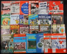 Selection of Scotland international home programmes to include 1950 Switzerland (poor), 1954