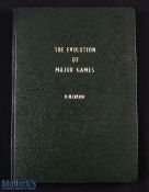 Hugely Scarce Danie Craven Rugby Interest Book: Mr. S African Rugby's Ph D Thesis on the Evolution
