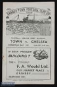 1947/48 Grimsby Town v Chelsea Div. 1 match programmes Xmas Day 1947; slight tear, slight crease. (