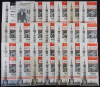 Grimsby Town home match programme collection to include 1968/69 Div. 4 complete homes + Notts.