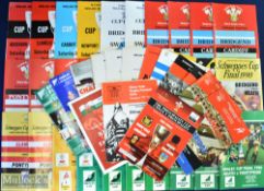 Welsh Cup Final & Semi-Final etc Rugby Programmes (50): The finals of 1974, 1976, 1977, 1978, 1980(