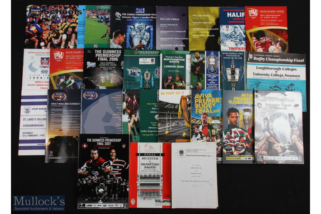 Rugby Finals Programmes at Twickenham (27): Issues from the RFU Cup of 1996, 1999, 2002, & 2005;