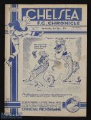 Pre-war 1936/1937 Chelsea v Grimsby Town Div. 1 match programme 2 September 1936; slight fold,