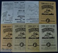 Selection of South Bank home match programmes to include 1949/50 Willington, 1952/53 Crook Town,
