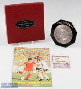 1982 FA Charity Shield Plaque Liverpool v Tottenham Hotspur 21st August 1982 hallmarked silver by