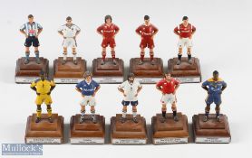 10 Metal Football Figures FA Cup winners Figures 1990-1999 #10cm tall cold painted on a wooden