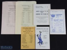 Selection of Grimsby Town home programmes to include 1969/70 Grimsby Town (All Stars) v Anglia TV XI