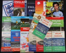 Collection of England international home match programmes v 1955 Scotland, 1956 Denmark,