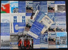Selectin of Cardiff City home match programmes v Sheffield Utd 51/52, 55/56, 57/58, 68/69; Sheffield