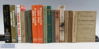 1901-2001 Anglers Diary and Where to Fish Books, to include the angler’s diary tourist fisherman’s