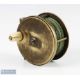 Chas Farlow, 191 Strand, London 3 ½” brass fly reel, script makers marks, original handle, brass - Image 2 of 6