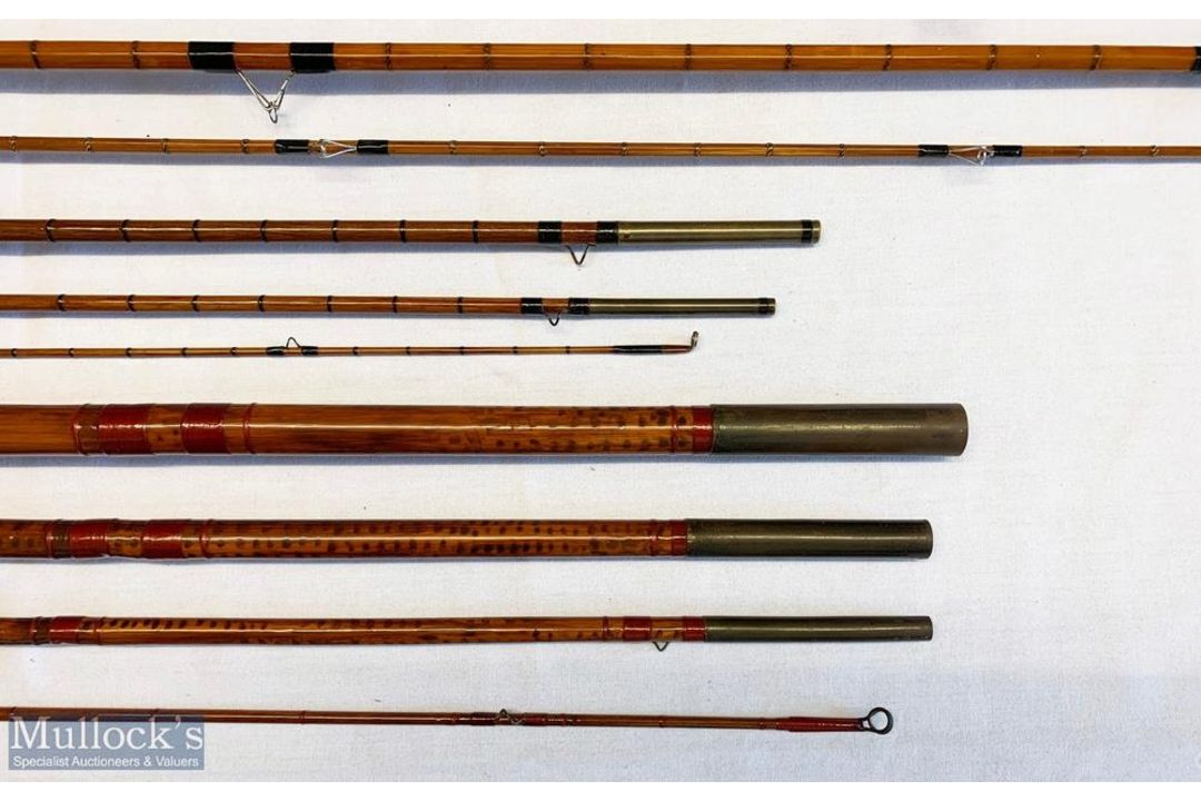 5x Various antique fishing rods – FT Williams The Dorset 12ft 3pc split cane, Modern Arms Elastacane - Image 4 of 4