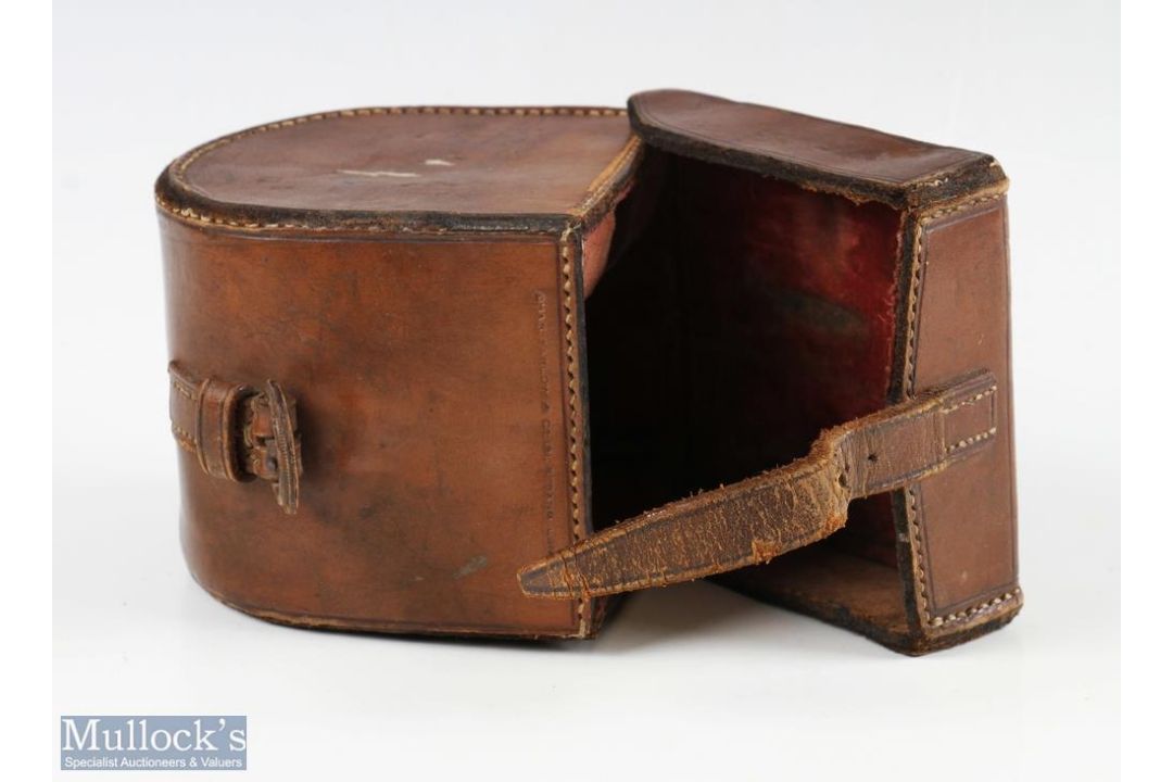 Chas Farlow, 191 Strand, London 3 ½” brass fly reel, script makers marks, original handle, brass - Image 5 of 6