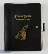 Graham Turner Fishing tackle Collectors Log Book, an unused file book for a fishing collection