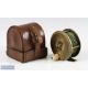 Chas Farlow, 191 Strand, London 3 ½” brass fly reel, script makers marks, original handle, brass - Image 1 of 6