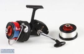 DAM, Berlin West, Quick Finessa fixed spool reel, runs smooth with light signs of use, with spare