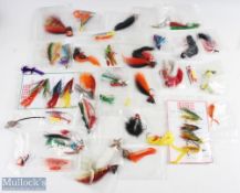 Quantity of Fishing Pike Flies Lures, to include 2 cards by Leeda a mouse flies, and others#50