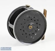 Playfair, Aberdeen Perfect style 3 ½” alloy fly reel, cream handle, rim tension adjuster, smooth