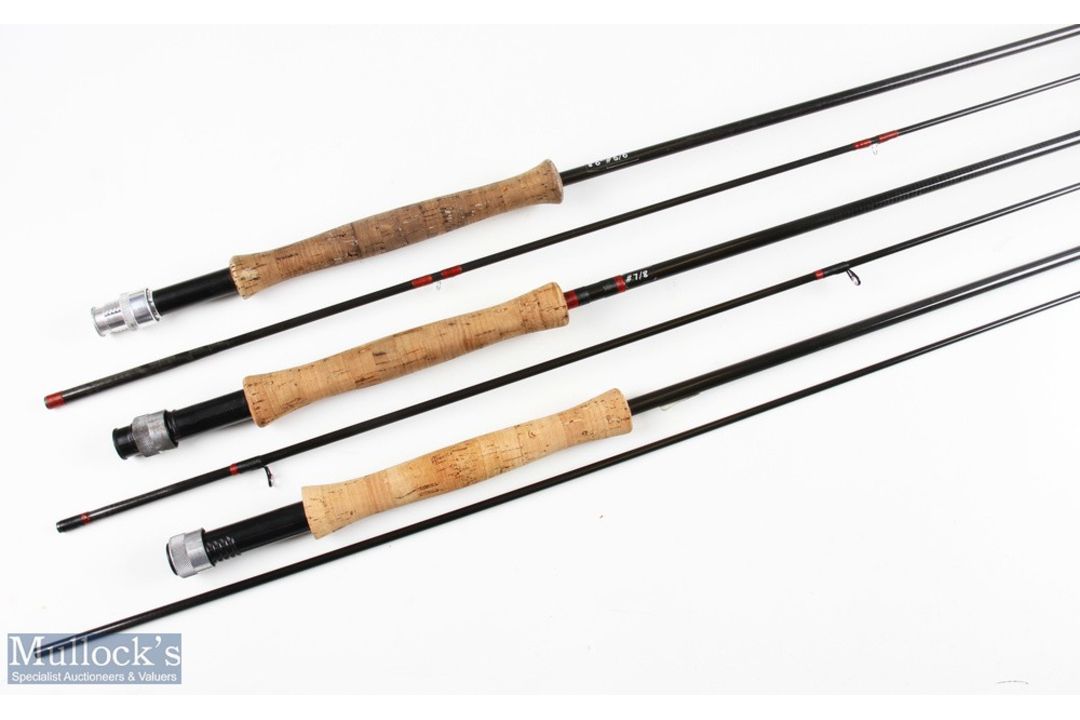 Unnamed carbon fly rod 8'6" approximately 2 piece line 5/6 # up locking alloy reel seat, lined