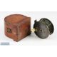 Farlows 4” brass fly reel in D block case formerly owned by Hon Major F Keane, reel with original - Image 1 of 6