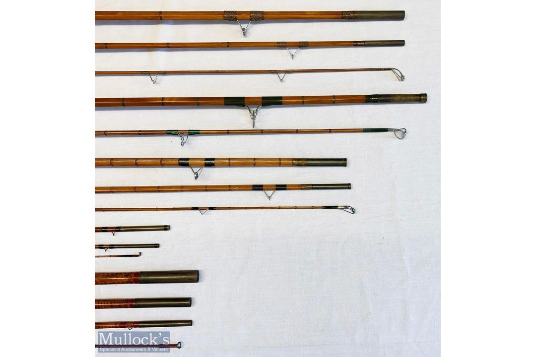 5x Various antique fishing rods – FT Williams The Dorset 12ft 3pc split cane, Modern Arms Elastacane - Image 3 of 4
