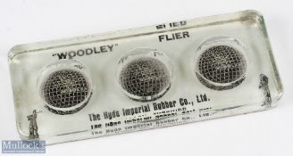 Interesting 'The Hyde Imperial Rubber Co, Ltd' glass advertising desk display c1898 - advertising 