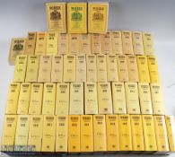 1970-2021 Wisden Cricket Almanacs - features 1970 and 1971 softback, 1972 to 2021 all hardback