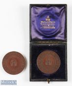 2x Romford Golf Club (Founded 1894) Bronze Monthly Medals from 1909 - one engraved 