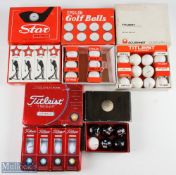 54x wrapped golf balls in the original 1x 12 Star, 2x12 Titleist, 1x 12 Epsilon 1x6 Uniroyal box