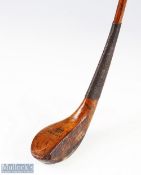 R Forgan POWF light stained beech wood brassie measuring 42.5