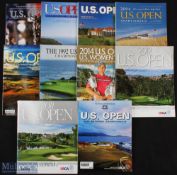 1992-2015 US Open Golf Championship Programmes, a selection to include 1992 at Pebble beach, 2004,