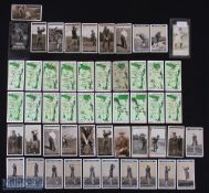 Collection of miscellaneous golfing cigarette cards to include an original Copes gold No.30 New