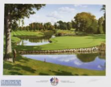 1927-2006 Ryder K Club Graeme Baxter Print signed by artist ready to frame - size 43cm x 55cm