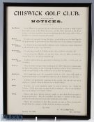 1899 Chiswick Golf Club 