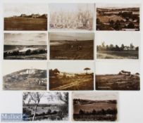 Golf Course Postcards a selection of real photograph cards posted and posted with courses of 1st