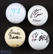 Interesting Collection of Australian Tour Golf Winners signed golf balls (4) to include Bruce Devlin