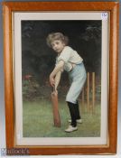 Pears Soap - 'Captain of The Eleven' Cricket Advertising Print in colour based on the original