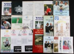 European and British Golf Programmes Scorecards and tickets, with noted items of 1986 German open
