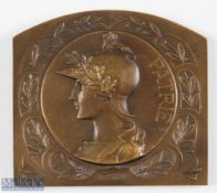 1926 Golf d'Ormesson (Paris) Est 1925 large decorative embossed bronze plaque - dated June 1926