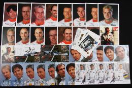 Quantity of Autographed Motor Racing Photographic Prints features Christian Menzel, Dirk Muller,
