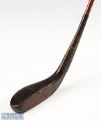 Ry (Ramsey) Hunter Royal St Georges dark stained longnose beech wood play club c1888 - head 5